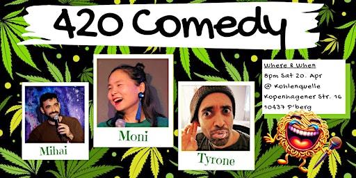 Immagine principale di 420 Comedy @ a SMOKER Lounge | Berlin English Comedy | Stand Up Comedy Show 