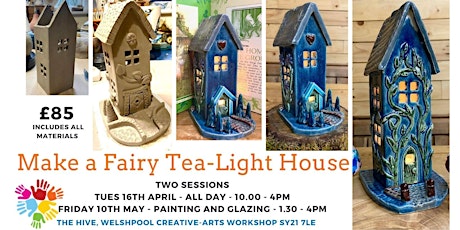 Make a Pottery Fairy Tea-Light House