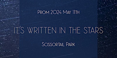 Imagem principal do evento PROM 2024; It's Written in the Stars
