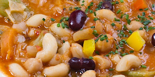 Imagem principal do evento Borlotti Bean Minestrone Soup - Monday Night Cooking