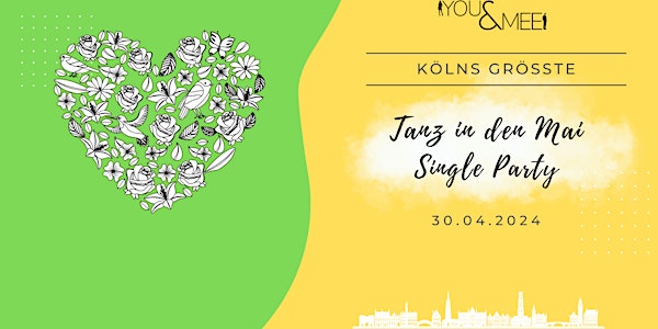 Kölns größte Tanz in den Mai Single Party