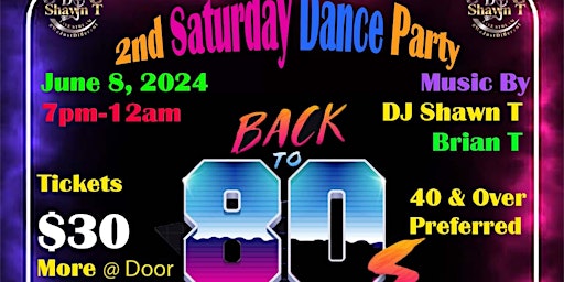 Imagem principal de 2nd Saturday Dance Party Back To The 80's Theme