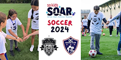 Imagem principal de So Kids SOAR and Washington Spirit 2024 Soccer Clinic