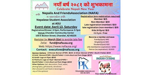 Imagem principal do evento Nepali New Year 2081 Celebration