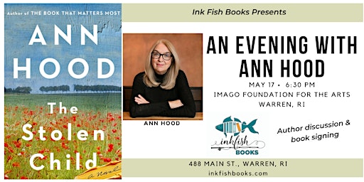 Imagem principal do evento AN EVENING WITH ANN HOOD & THE STOLEN CHILD: AN AUTHOR TALK & BOOK SIGNING