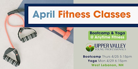 Imagen principal de UVYP April Fitnesses Class at Anytime Fitness: Bootcamp & Yoga