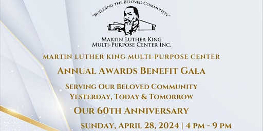 Primaire afbeelding van Martin Luther King Multi-Purpose Center's 2024 Annual Awards Benefit Gala