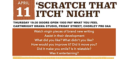 'SCRATCH THAT ITCH' NIGHT: An Audience led Scratch Night