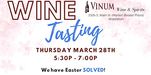 Primaire afbeelding van Easter Wine Tasting