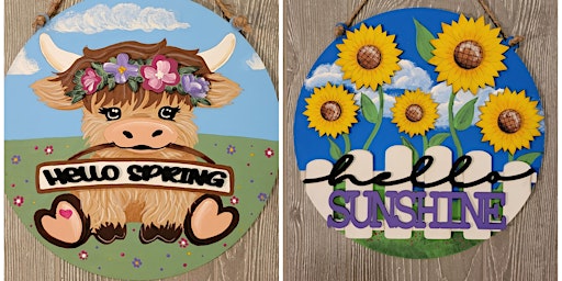 Primaire afbeelding van Spring Theme Paint-n-Sip @Backyard Tap