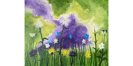 Paint and sip "Spring flowers" while creating your masterful painting.