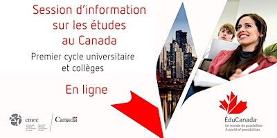 Imagem principal do evento Session d'information sur les études au Canada : premier cycle et collèges