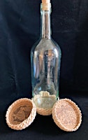 Wine Bottle Coaster- Burned and Woven primary image