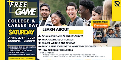 FREE GAME - College & Career Day !