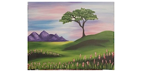 Blossoming Meadow paint and sip painting event