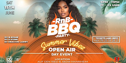 Image principale de RNB BBQ PARTY MANNHEIM- DAY EVENT - OPEN AIR