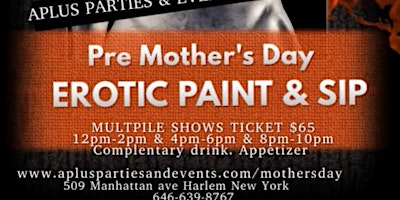 Primaire afbeelding van Pre Mother's Day Erotic Paint and Sip