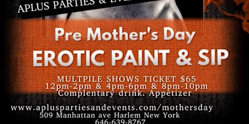 Imagen principal de Pre Mother's Day Erotic Paint and Sip