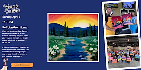 Fountain Square Paint Party – Sunset Over Mountains