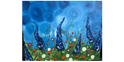 Imagen principal de Spring Wildflowers paint and sip painting event