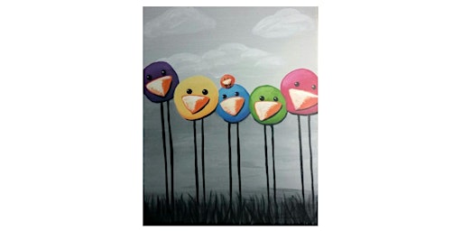 Immagine principale di Have some fun with these "Silly birds" at Cool River, with this fun paint and sip painting event. 