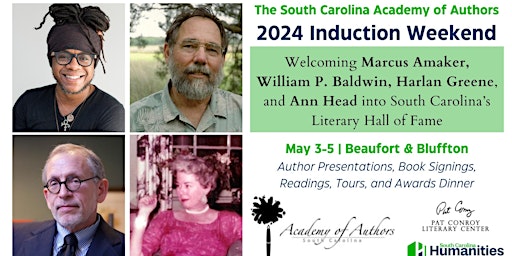 Primaire afbeelding van South Carolina Academy of Authors 2024 Induction Weekend | May 3-5