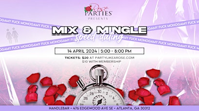 Mix and Mingle w/ Speed Dating for the Coupled and Single! #nomoreswiping