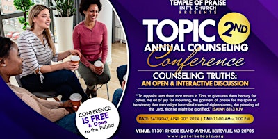 TOPIC 2nd Annual Counseling Conference primary image