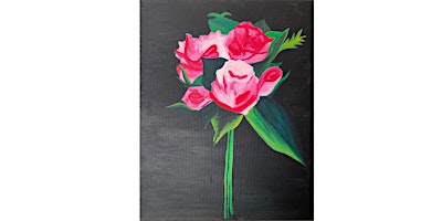 Paint and sip with this beautiful "Roses" painting.  primärbild