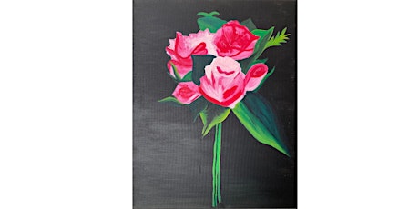 Paint and sip with this beautiful "Roses" painting.