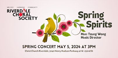 Riverdale Choral Society Spring Concert primary image