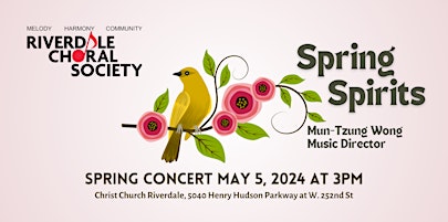 Riverdale Choral Society Spring Concert primary image