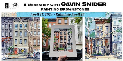 NYC Urban Sketchers-Painting Brooklyn Brownstone Workshop primary image