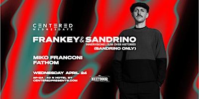 Hauptbild für Centered Wednesdays, FRANKEY & SANDRINO (Innervisions | Sandrino Only)