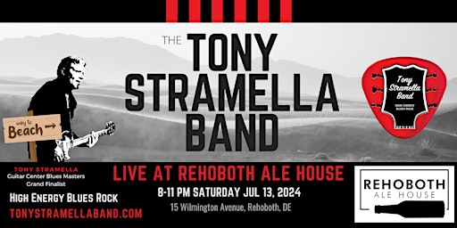 Imagem principal do evento Tony Stramella Band Live at Rehoboth Ale House Downtown