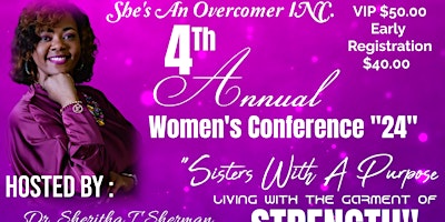 Image principale de She's An Overcomer Inc. 4th Annual Women's Conference
