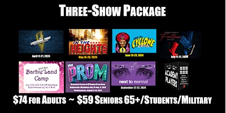 Academy Players of RI  3-Show Package