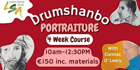 (D) Portraiture  4 Tue's 10am-12:30pm, Apr 9th,16th, 23rd & 30th