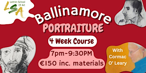 (B) Portraiture  4 Wed eve's 7-9pm, Apr 10th,17th, 24th & May 1st primary image