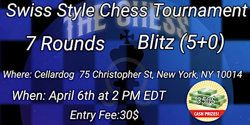 Hauptbild für Blitz Chess Tournament 04/06/24