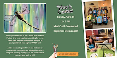 Imagen principal de Greenwood Paint Party – Spring Dragonfly