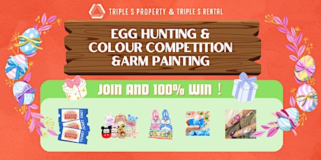 Easter Party Egg Hunting & Colour Competition & Arm Painting