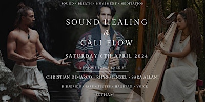 Imagem principal do evento Sound Healing and Flow | Eltham Christian Dimarco + Cali Flow 6 April 2024