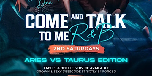 Primaire afbeelding van Come & Talk To Me RNB 2nd Saturday’s