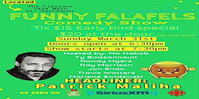 Imagen principal de Funny Falafels Stand up Comedy Show  at The Pleasant