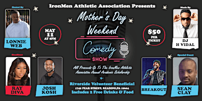 2nd Annual Ironmen AA Comedy Scholarship Fundraiser primary image