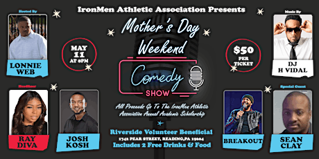 2nd Annual Ironmen AA Comedy Scholarship Fundraiser