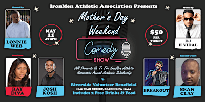 Primaire afbeelding van 2nd Annual Ironmen AA Comedy Scholarship Fundraiser