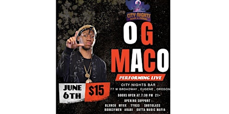 OG Maco - LET THE RAGE BEGIN (TOUR)