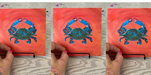 Imagem principal do evento Blue Crab Tile: La Plata , Greene Turtle with Artist Katie Detrich!